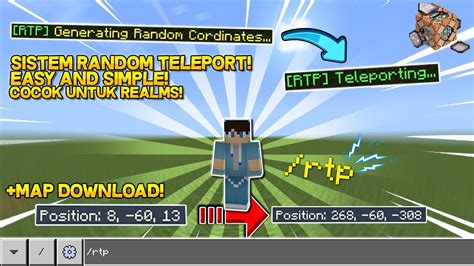 Cara Membuat SISTEM RANDOM TELEPORT ATAU RTP Di Minecraft PE