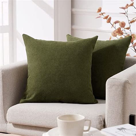 Amazon Top Finel Square Decorative Throw Pillow Covers Soft