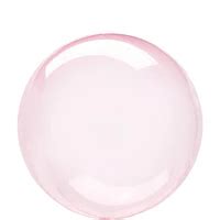 Partycity Clear Dark Pink Plastic Balloon In Crystal Clearz