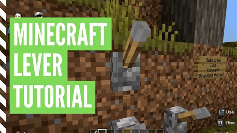 Minecraft How To Craft A Lever