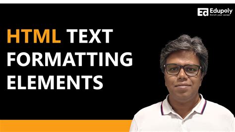 4 Html Text Formatting Elements Youtube