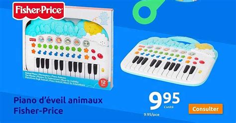 Promo Piano D éveil Animaux Fisher price chez Action iCatalogue fr