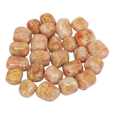 Buy Wholesale Natural Sunstone Rune Sets World Of Crystals Export