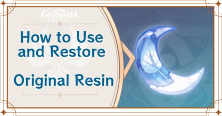 Resin Recharge Rate And Resin Cap Guide Genshin ImpactGame8