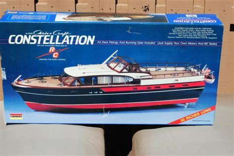 Model Kit Scale Lindberg Rc Chris Craft Constellation Inch Boat