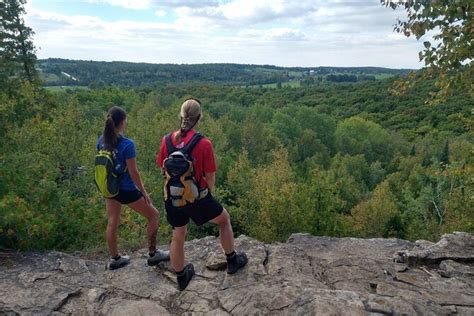 Private Nottawasaga Bluffs Caves Hike Creemore Collingwood Blue