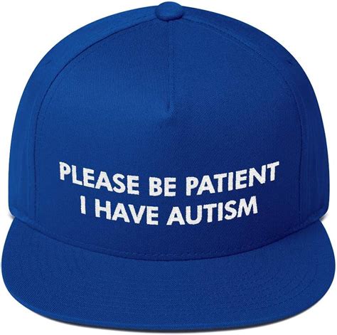 Please Be Patient I Have Autism Hat Blue Amazonca Clothing