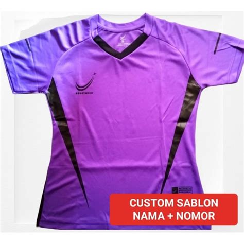 Jual GRATISS Sablon NAMA DAN NOMOR PUNGGUNG Jersey Wanita Custom Tambah