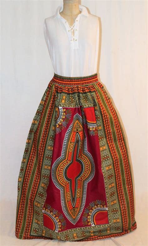 African Print Dashiki Skirt Womens Dashiki Skirt African Etsy Vintage Clothes Women Womens