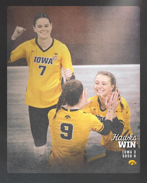 Iowa Volleyball Defeats South Dakota State To Win Fryfest