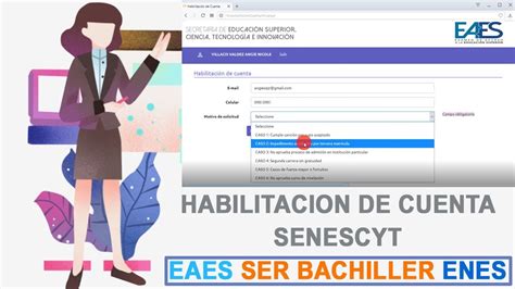 Habilitación de cuenta EAES 2021 Ser Bachiller ENES YouTube