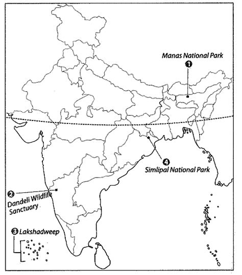 Class 9 Geography Chapter 1 Map Based Question Answers Contemporary India I