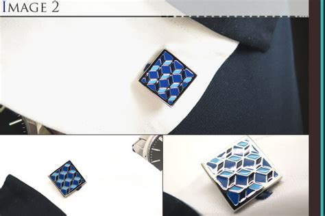 【楽天市場】【期間限定ﾎﾟｲﾝﾄ11倍】【2022awモデル】tateossian タテオシアン Enamel Geometric Enamel Blue Cufflinks エナメル