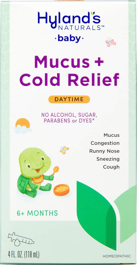 Hyland's Baby Infant Cough Medicine, Decongestant, Mucus and Cold ...