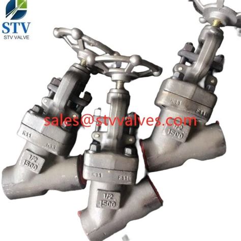 Y Type Forged Globe Valve 1500 Lb F11 Sw Ends 1 2 Inch China Valve Manufacturer Stv