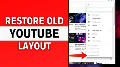 How To Restore Old Youtube Layout Latest Guide Youtube