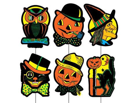 Plastic Halloween Yard Signs -| Vintage Style Decorations