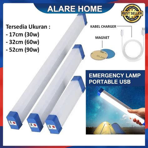 Jual Lampu Neon Led Panjang T Usb Bolam Let Portable Emergency Lamp