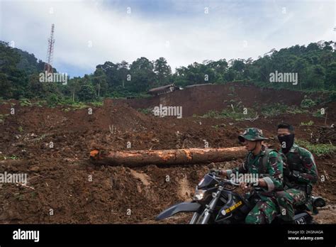 Cianjur West Java Indonesia 22nd Nov 2022 Military Members Pass