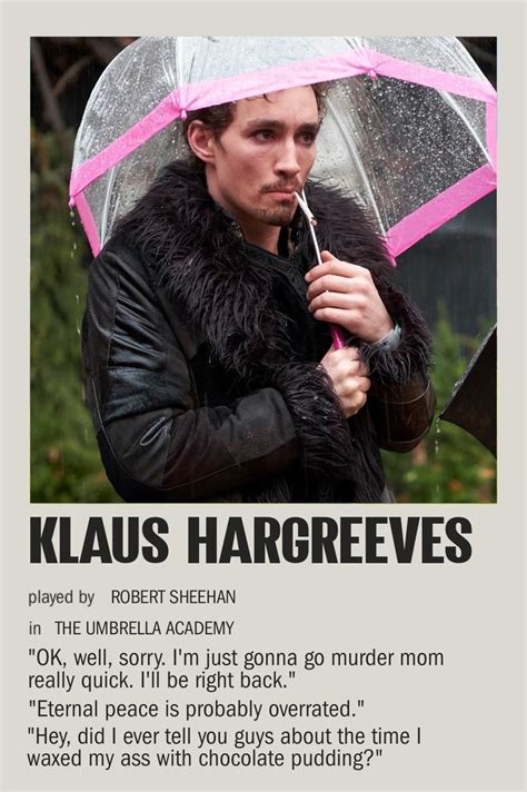 Klaus Hargreeves Poster The Umbrella Academy David Casta Eda