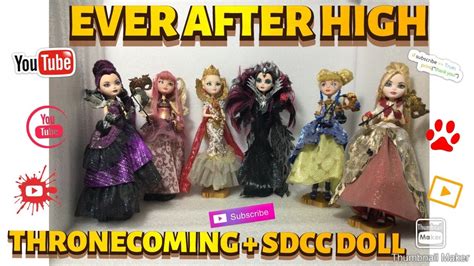 Ever After High Thronecoming Sdcc Doll Raven Queen Apple White Ca