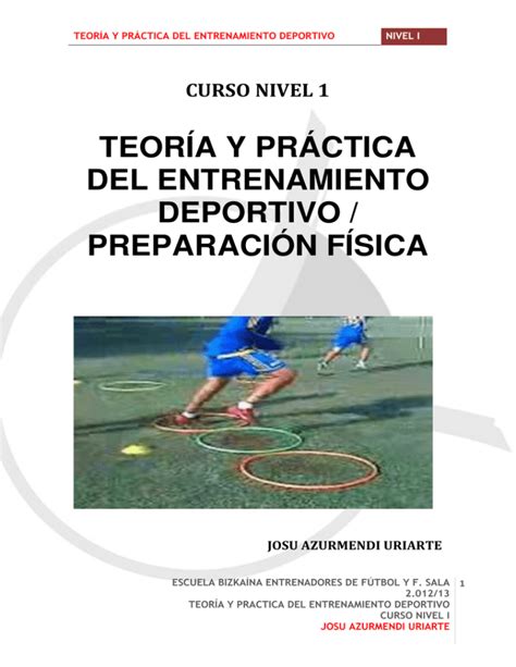 Teor A Y Pr Ctica Del Entrenamiento Deportivo Preparaci N F Sica