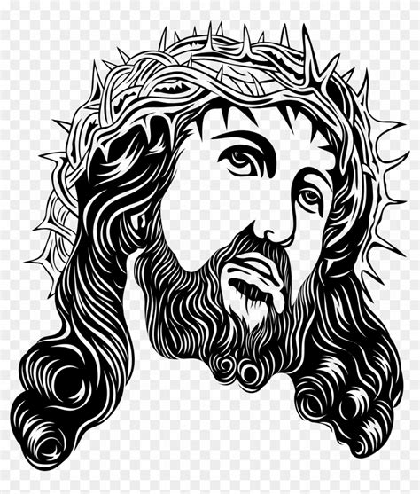 Jesus Christ With Crown Of Thorns Png Clip Art Jesus Free