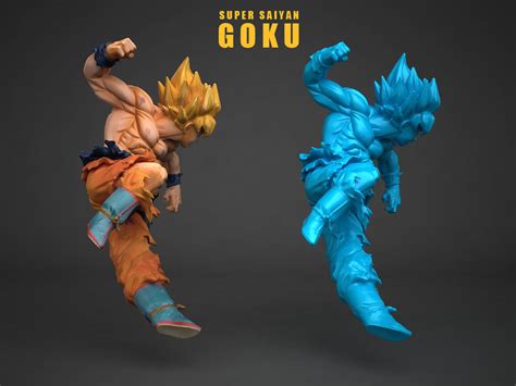 Super Saiyan Son Goku D Model Cgtrader