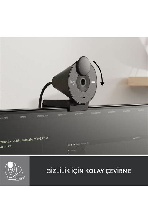 logitech Brio 300 Full HD Webcam Grafit 960 001436 Fiyatı Yorumları