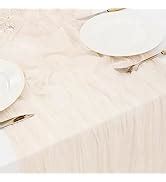 Amazon Dezerlor Pack Nude Cheesecloth Table Runner Boho Gauze