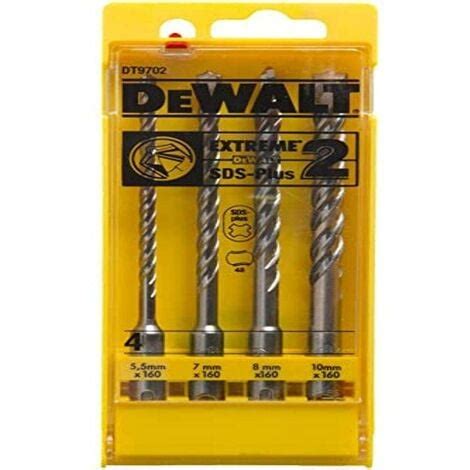 DeWalt Extreme2 SDS Plus DT9702 QZ Set 4 Punte Per Martelli In