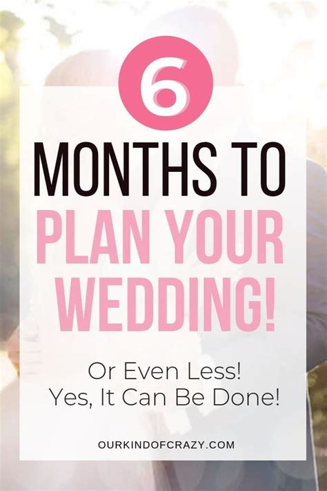 Tips For Planning Your Wedding In 6 Months Or Less Wedding