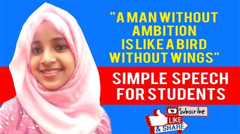 Simple 2 Minute Speech For Students My Ambition Easy And Simple