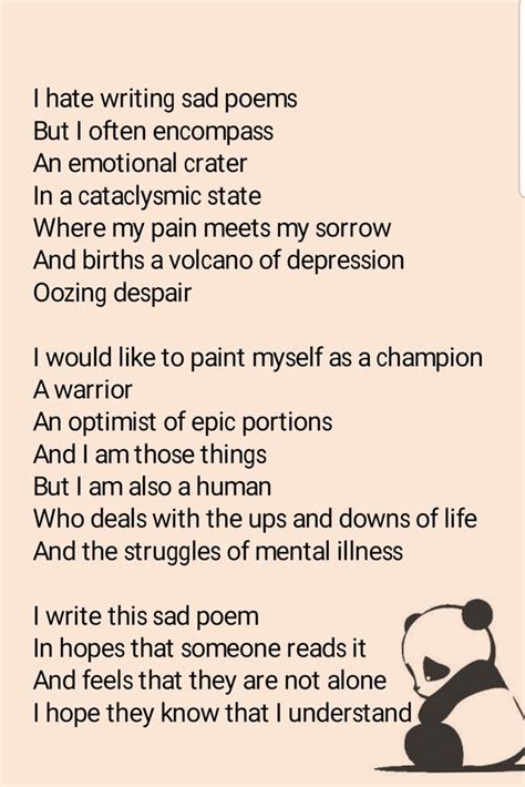 Poems About Sadness And Depression