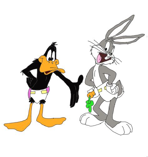 Bugs And Daffy In Diapers By Excartoonist On Deviantart