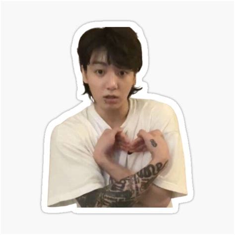 Jungkooks Special Heart Sticker For Sale By BangtanClouds Logo De