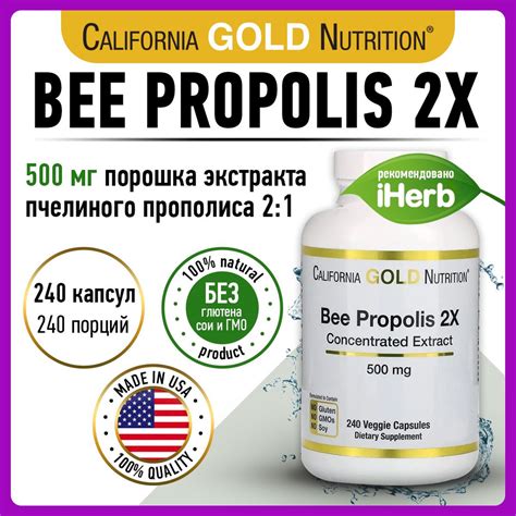 California Gold Nutrition Bee Propolis X Concentrated Extract