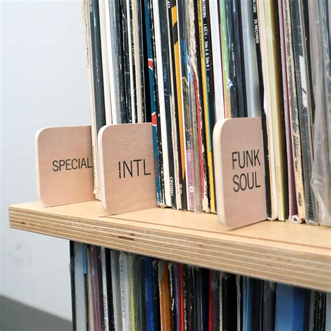 Turntable Lab: Wooden LP Dividers For Vinyl Records - Genre