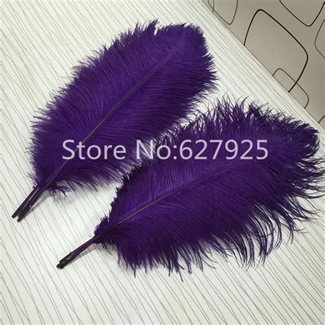 Wholesale Feather 50pcs Lot 16 18inch Purple Ostrich Feathers Plumes