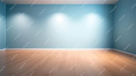 Premium AI Image | A blue wall with a light blue wall and a light blue ...