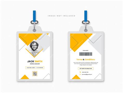 Premium PSD | Corporate Modern Company employee id card template ...