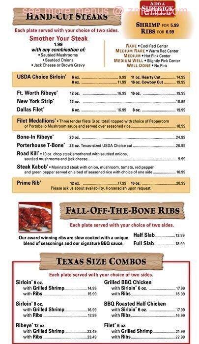 Online Menu of Texas Roadhouse Restaurant, Manhattan, Kansas, 66502 - Zmenu