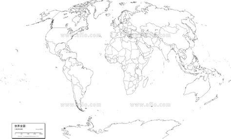 世界全図 白地図 ベクター地図素材のダウンロード販売 アフロモール