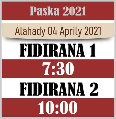 Fidirana In 2 Alahady Paska 2021 Fjkm Ambavahadimitafo