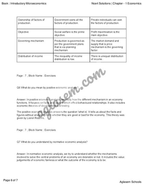 Ncert Solutions For Class 12 Economics Chapter 1 Introduction Question Answer Pdf Aglasem