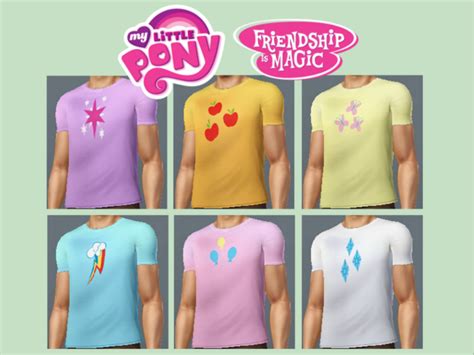 The Sims Resource My Little Pony Cutie Marks T Shirt