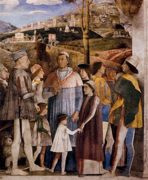 1465 74 The Meeting Andrea Mantegna 1431 1506 Walnut Oil On Plaster