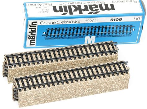 Märklin H0 5106 M Gleis Gerades Gleis 1 1 10 Stück Modellbahn