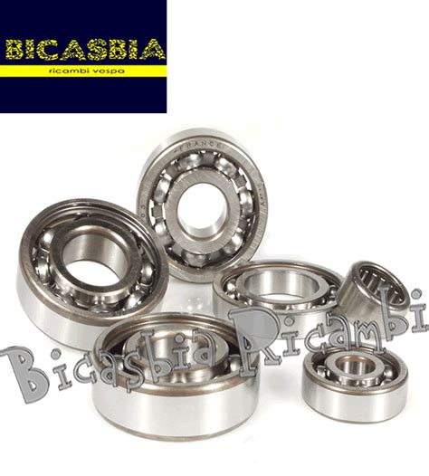 5859 KIT CUSCINETTI ALBERO MOTORE RUOTA VESPA 50 SPECIAL R L N 125 ET3