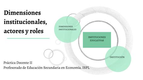 Dimensiones Institucionales Actores Y Roles By Florencia Oses On Prezi